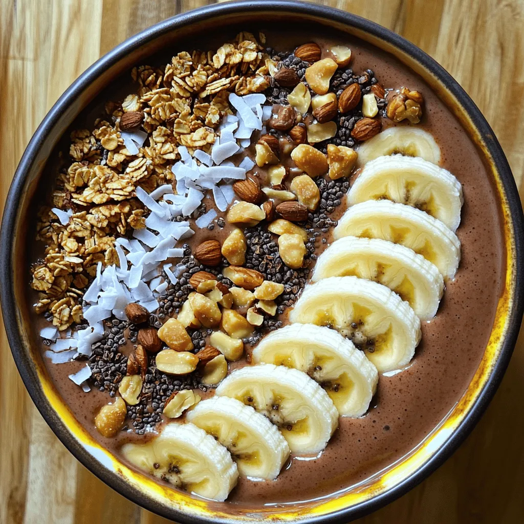 Chocolate Peanut Butter Smoothie Bowl Nourishing Meal
