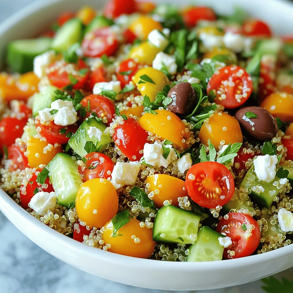Mediterranean Quinoa Salad Tasty and Nutritious Dish