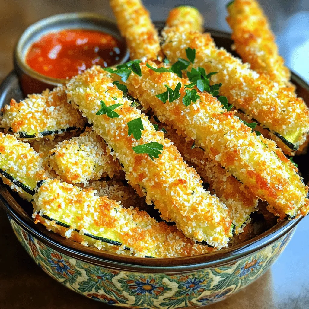 Crispy Parmesan Zucchini Fries Healthy and Delicious Snack