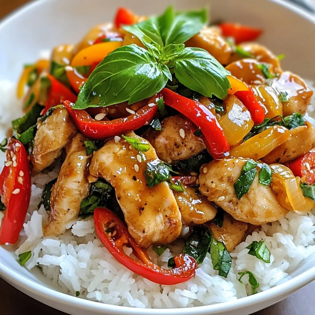 Thai Basil Chicken Flavorful and Easy Stir-Fry Dish