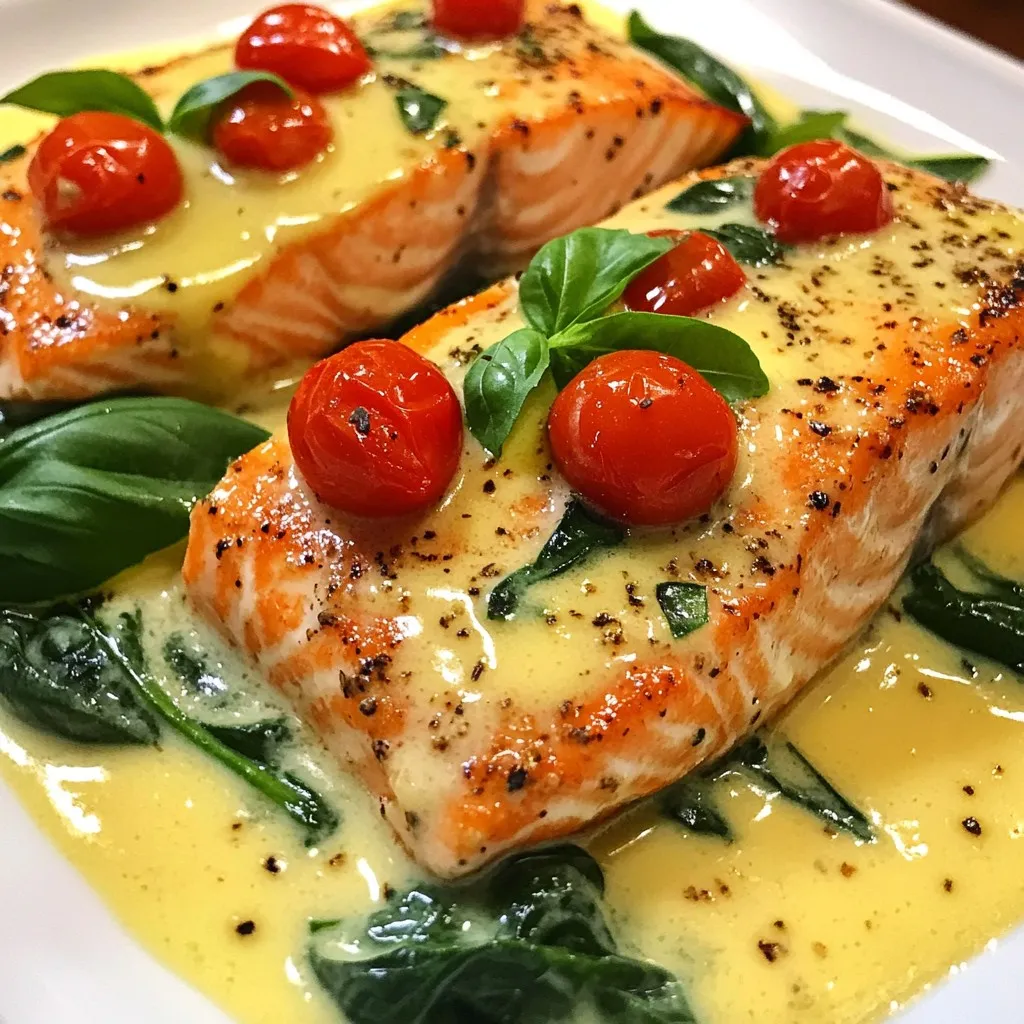 Creamy Garlic Tuscan Salmon Rich and Flavorful Dish