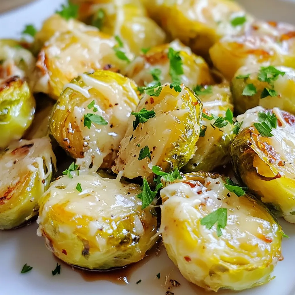 Garlic Parmesan Brussels Sprouts Delightful Side Dish