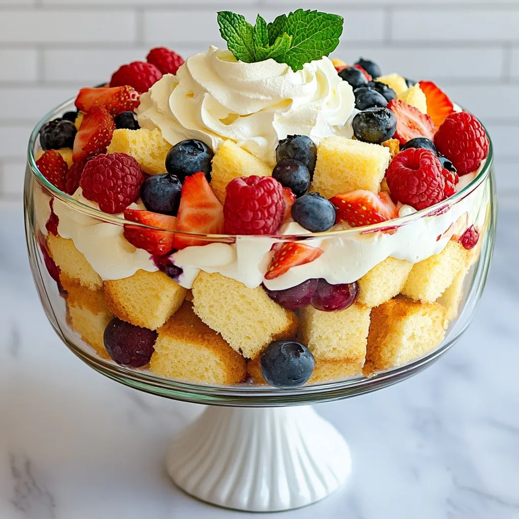 Summer Berry Trifle Delightful and Fresh Dessert Treat