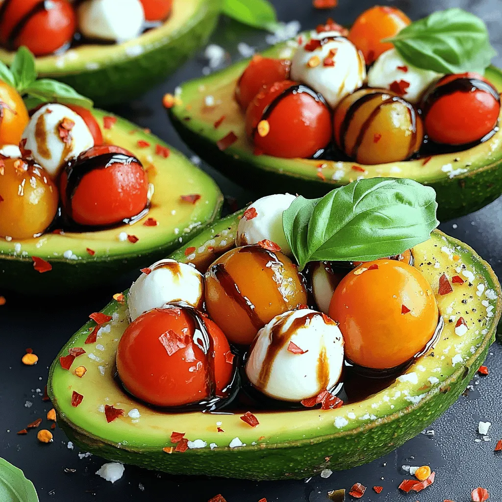 Caprese Stuffed Avocados Flavorful and Fresh Delight