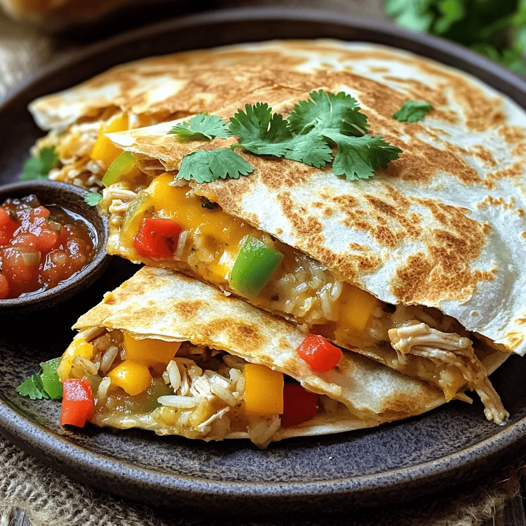 Chicken and Rice Skillet Quesadilla Flavorful Dish
