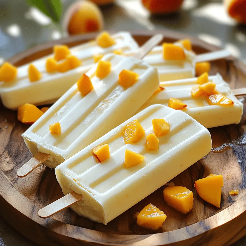 Easy Peach Yogurt Popsicles Refreshing Summer Treat