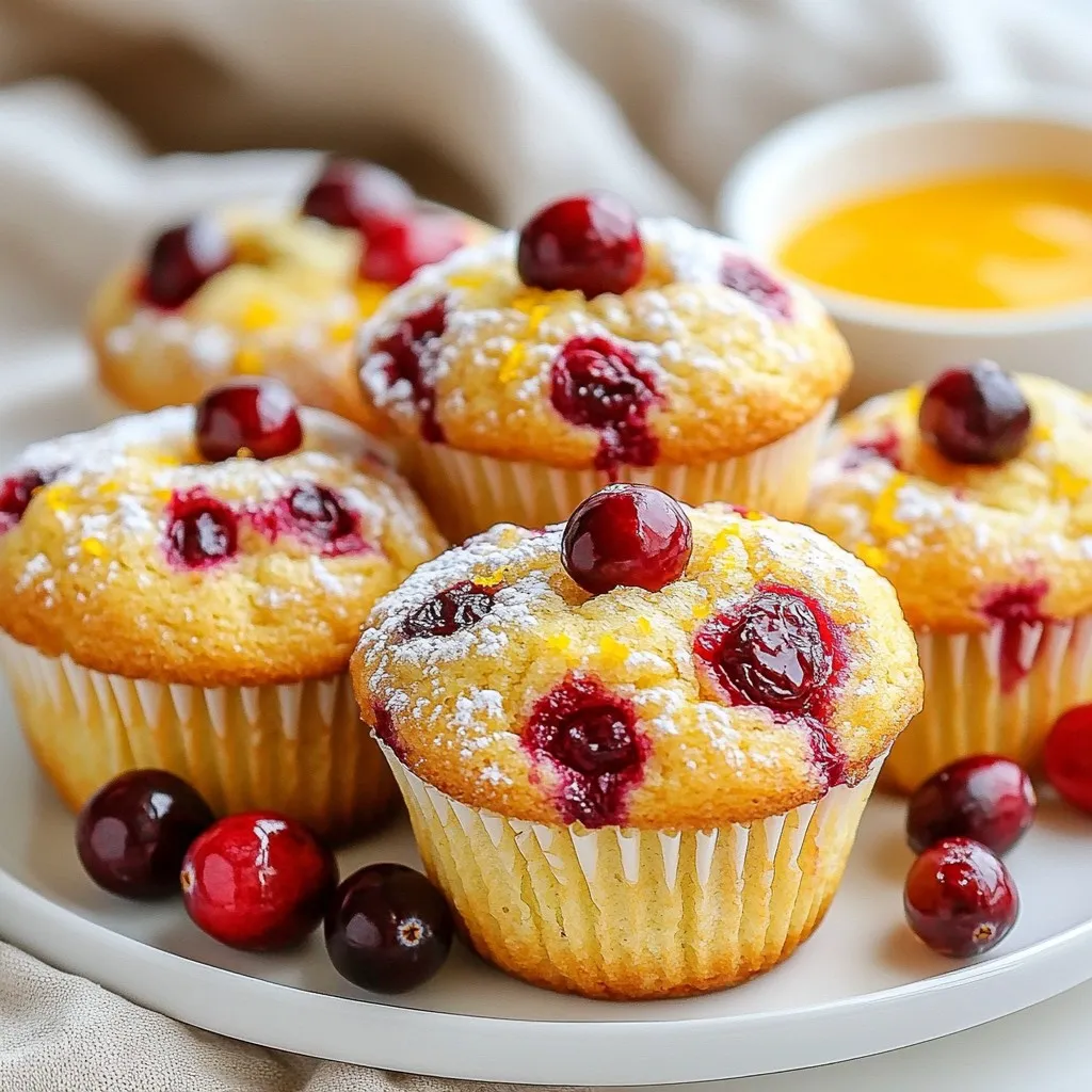 Cranberry Orange Muffins Tasty Breakfast Treat