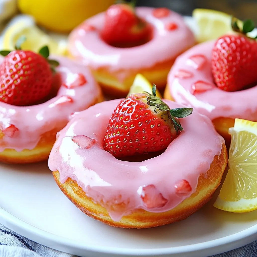Strawberry Lemonade Donuts Fresh and Tasty Recipe