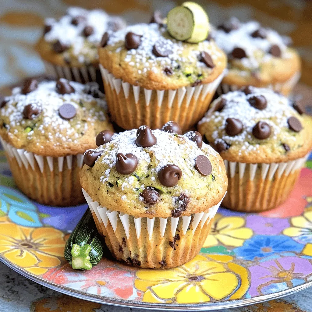 Chocolate Chip Zucchini Muffins Delightful and Easy Treat