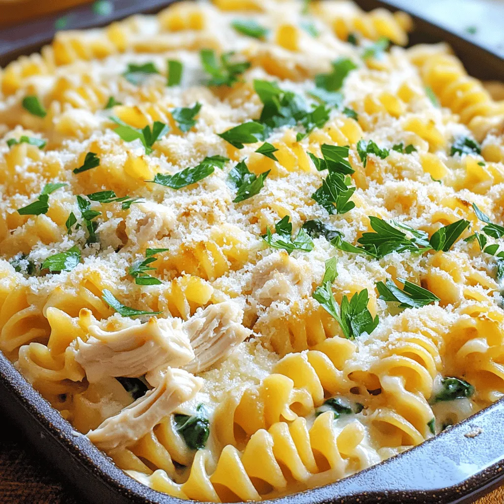 33. Chicken Alfredo Bake Simple Creamy Delight