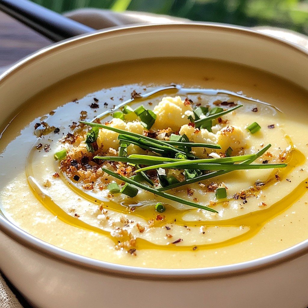 Creamy Roasted Cauliflower Soup Rich and Flavorful Recipe