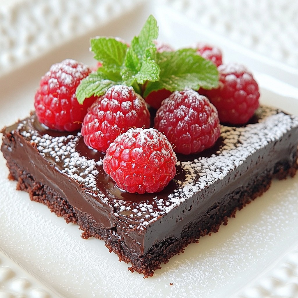 Chocolate Raspberry Tart Decadent Dessert Delight
