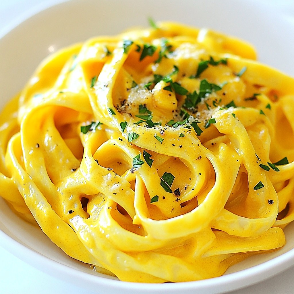 Vegan Pumpkin Alfredo Creamy and Flavorful Dish