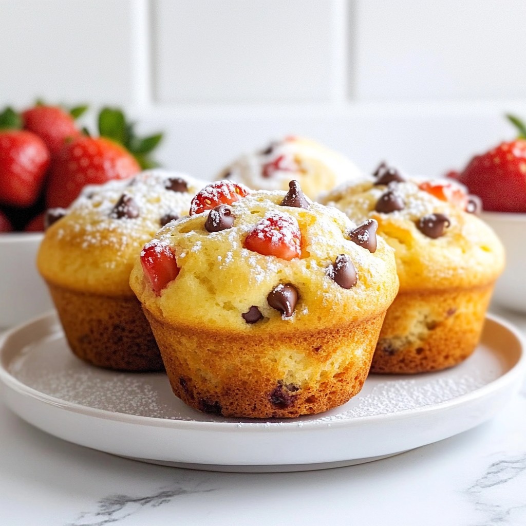 Strawberry Chocolate Chip Muffins Delightful and Easy