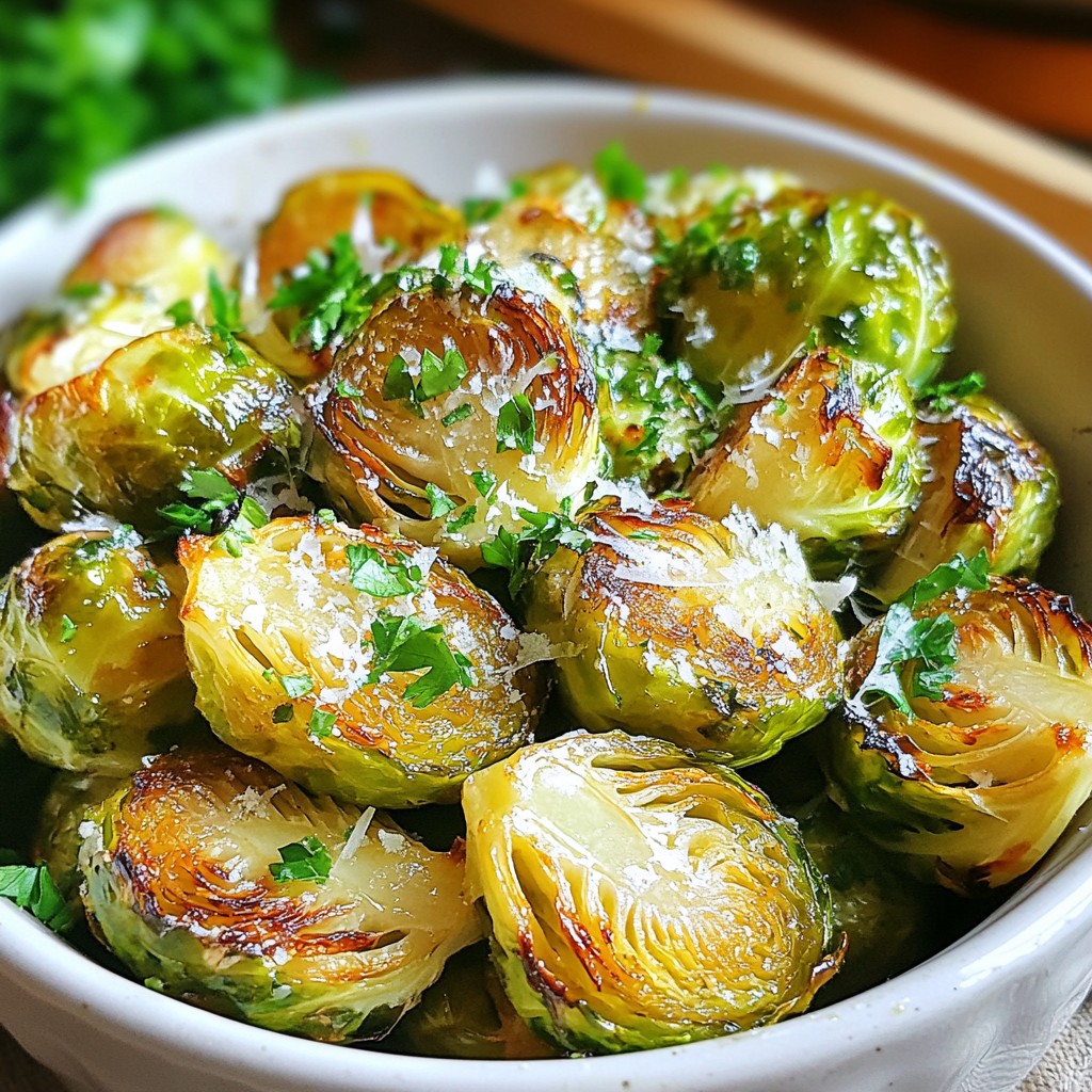 Lemon Herb Roasted Brussels Flavorful Side Dish