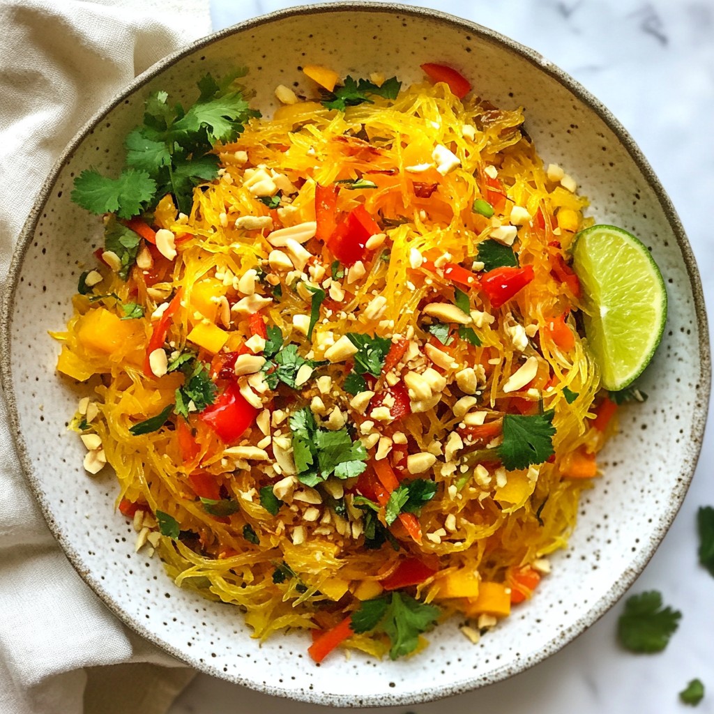 Spaghetti Squash Pad Thai Flavorful and Fun Meal