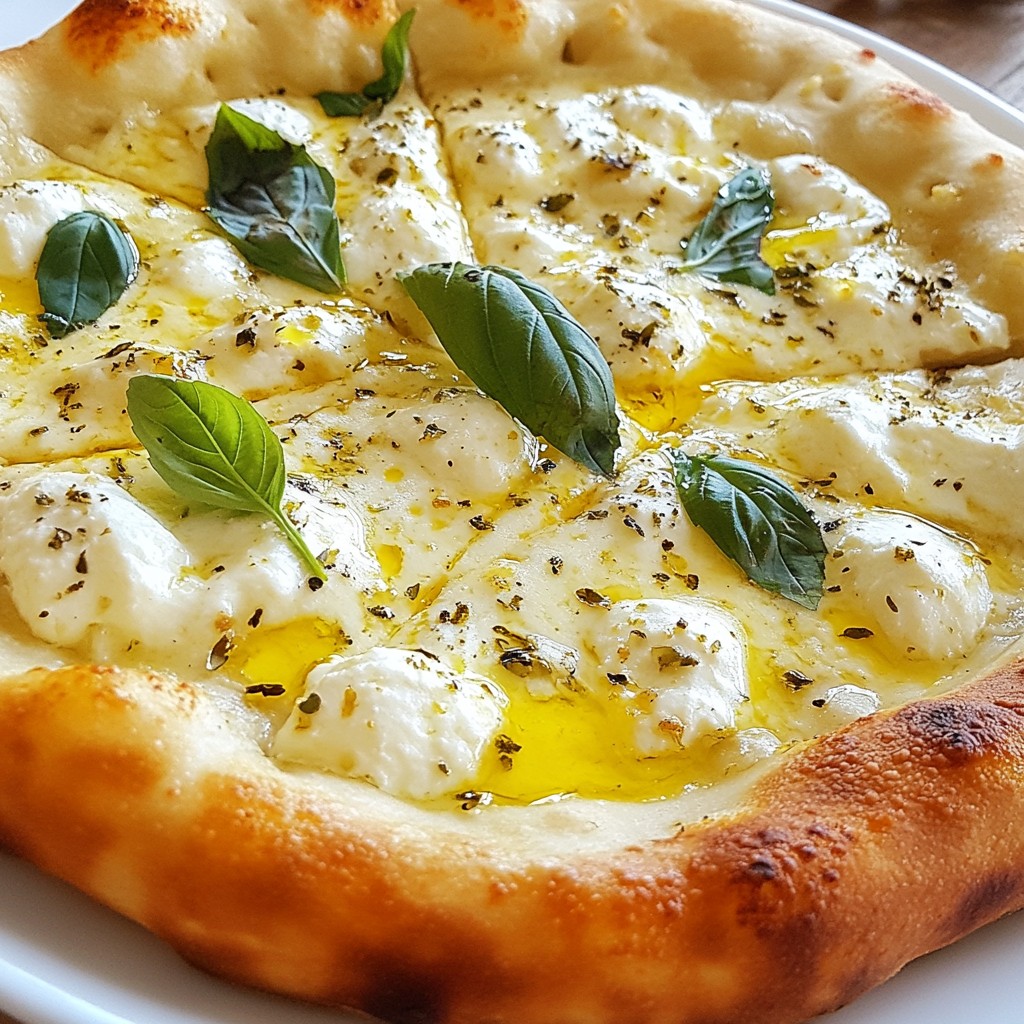 Roasted Garlic White Pizza Savory and Simple Delight