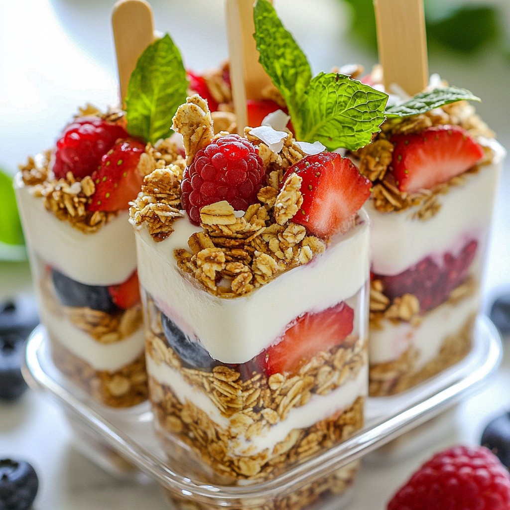 Greek Yogurt Parfait Pops Delicious and Healthy Treat