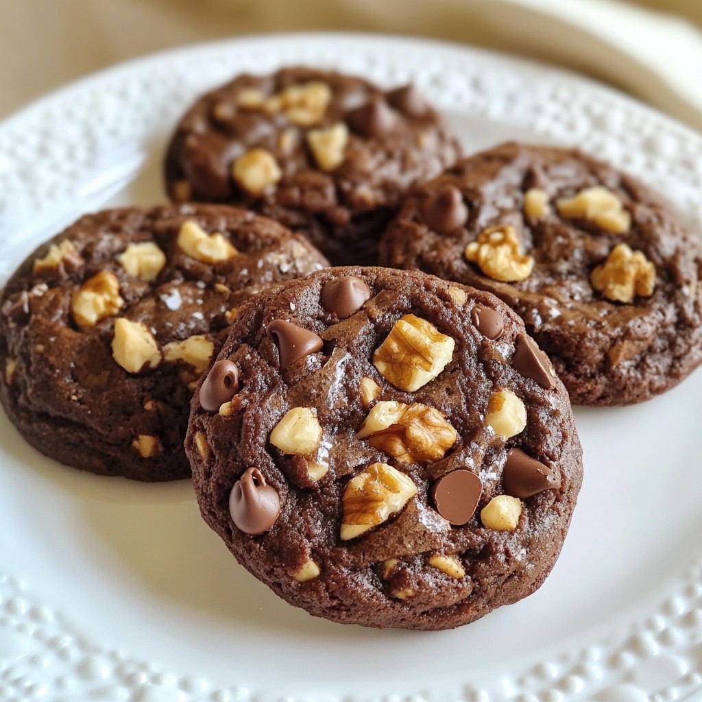 Chocolate Fudge Brownie Cookies Simple and Sweet Treat