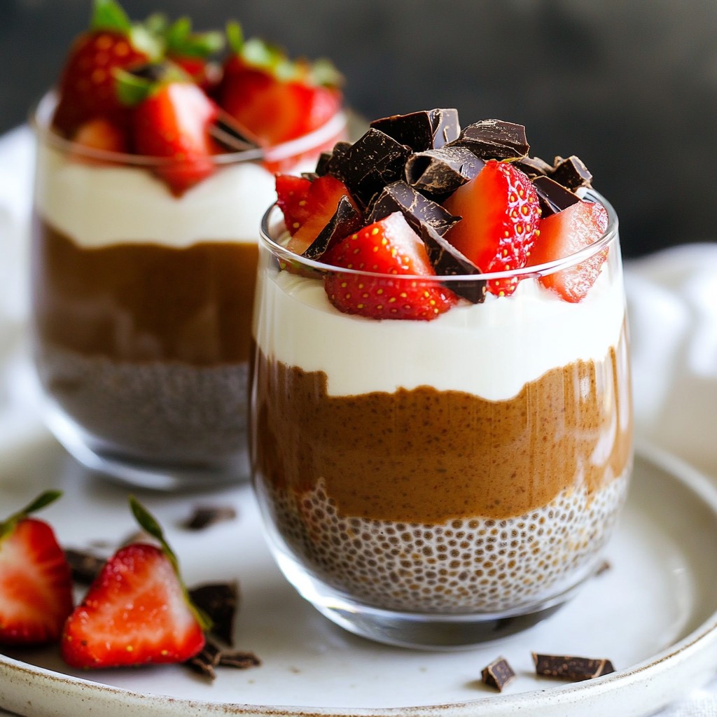Chocolate Strawberry Chia Pudding Simple Delight