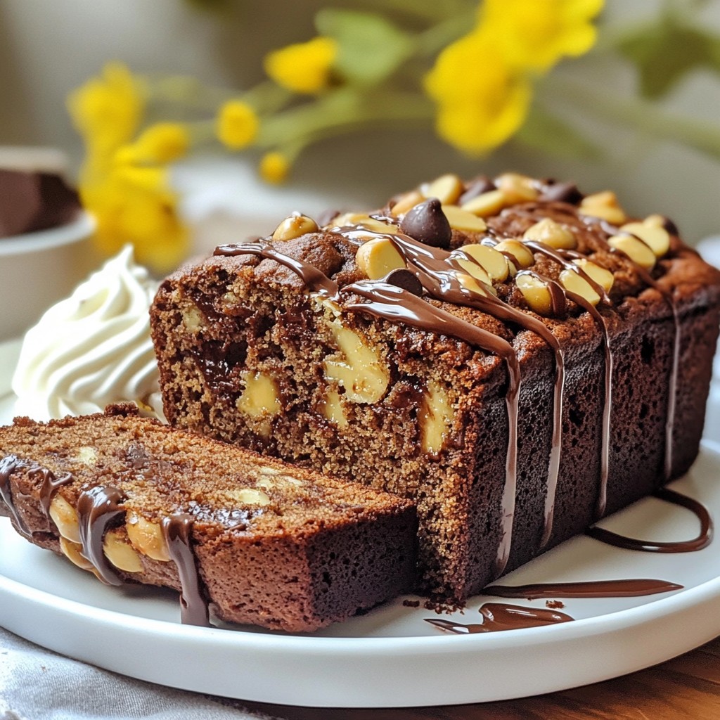 Chocolate Peanut Butter Banana Bread Irresistible Treat