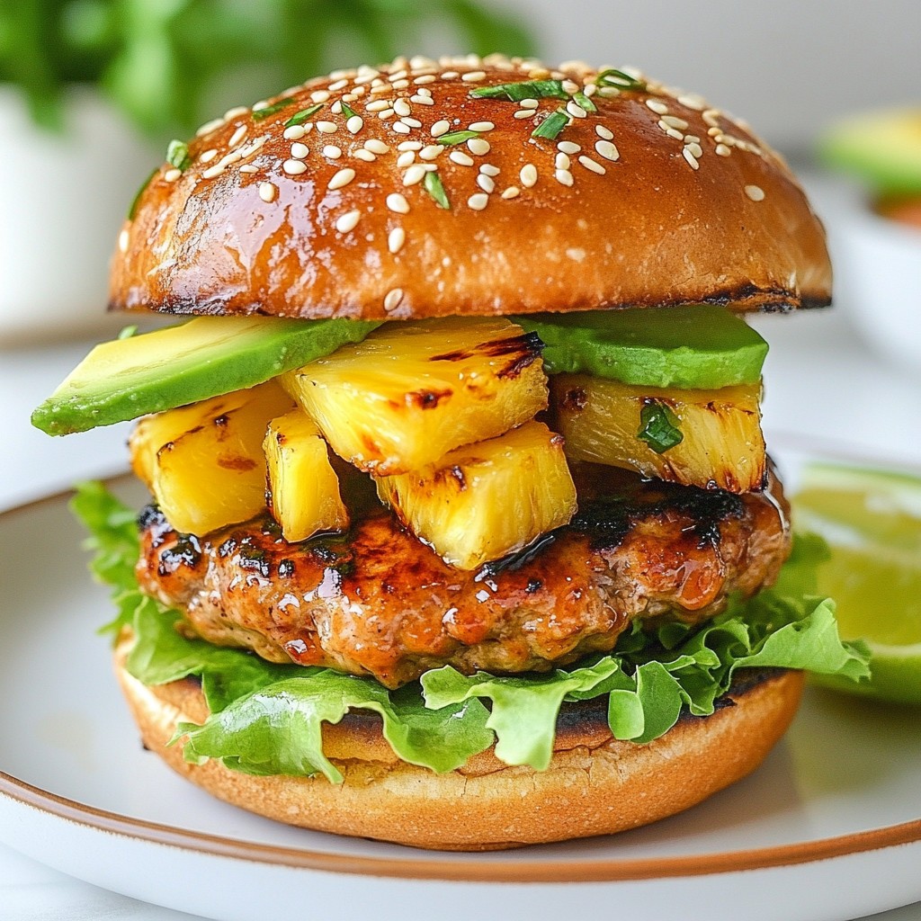 Teriyaki Pineapple Turkey Burgers Flavorful Delight