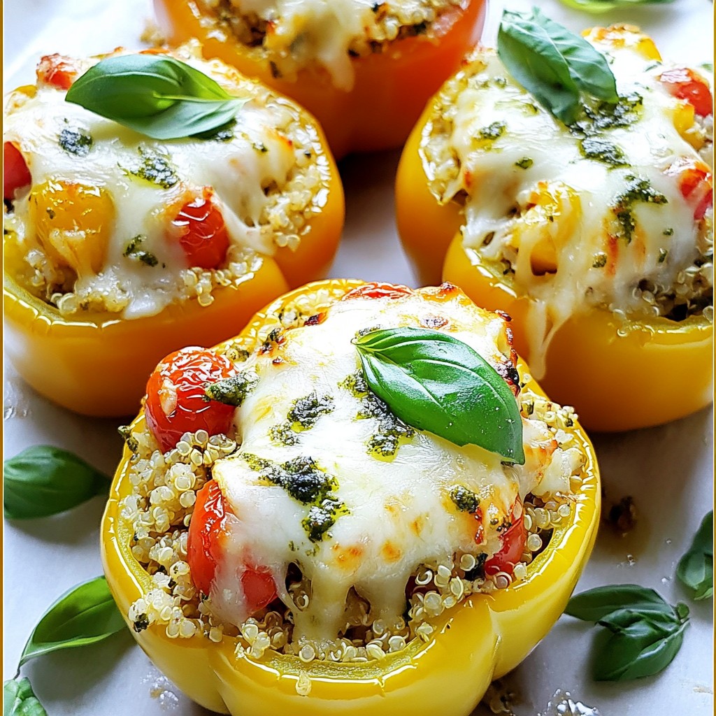 Pesto Chicken Stuffed Peppers Flavorful Dinner Idea