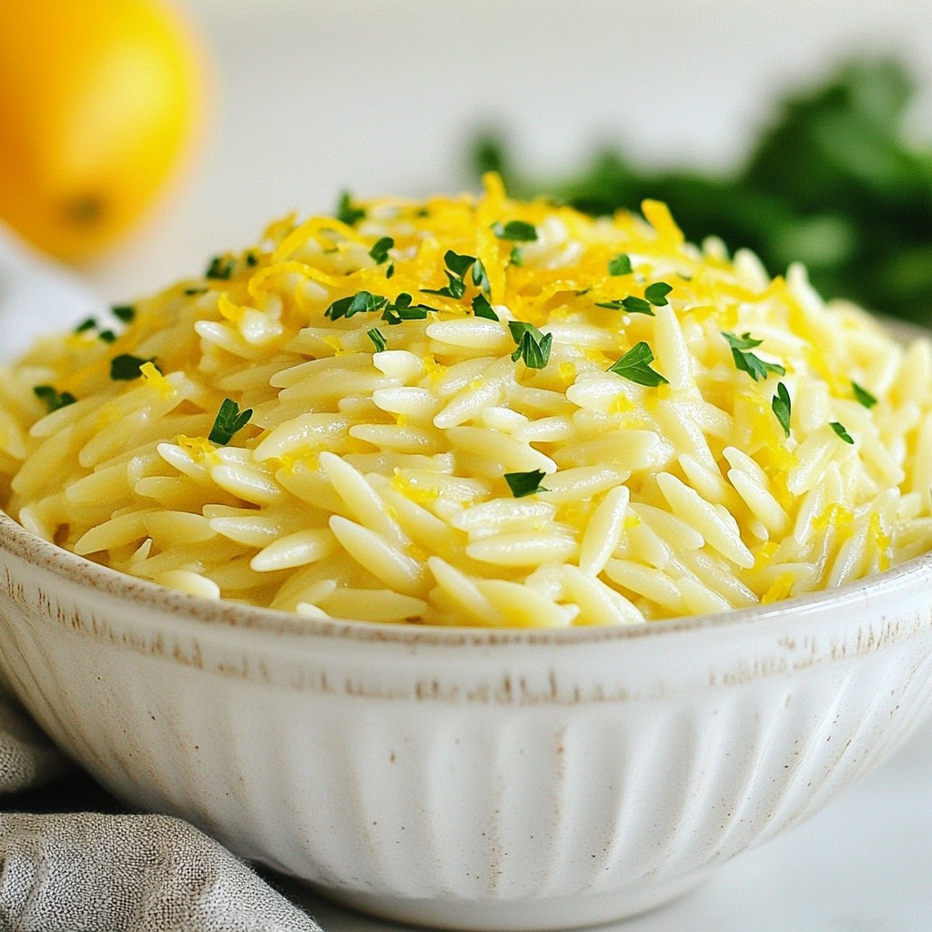 Creamy Lemon Parmesan Orzo Tasty Weeknight Dish