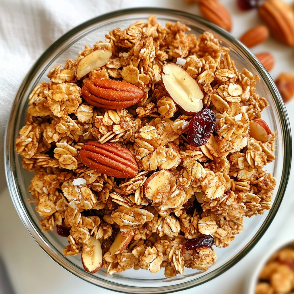Maple Pecan Granola Clusters Tasty and Easy Snack