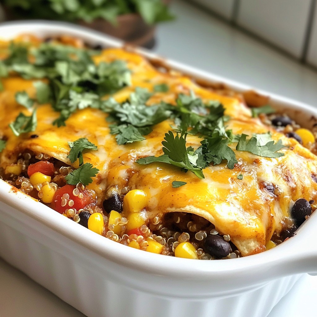 Quinoa Enchilada Bake Flavorful and Healthy Dish