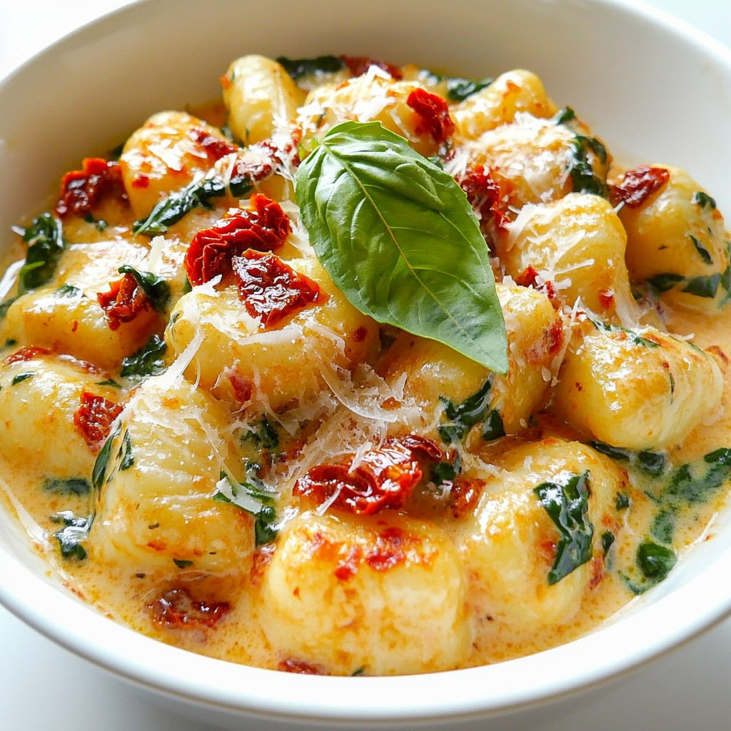 Creamy Sun-Dried Tomato Gnocchi Flavorful Delight