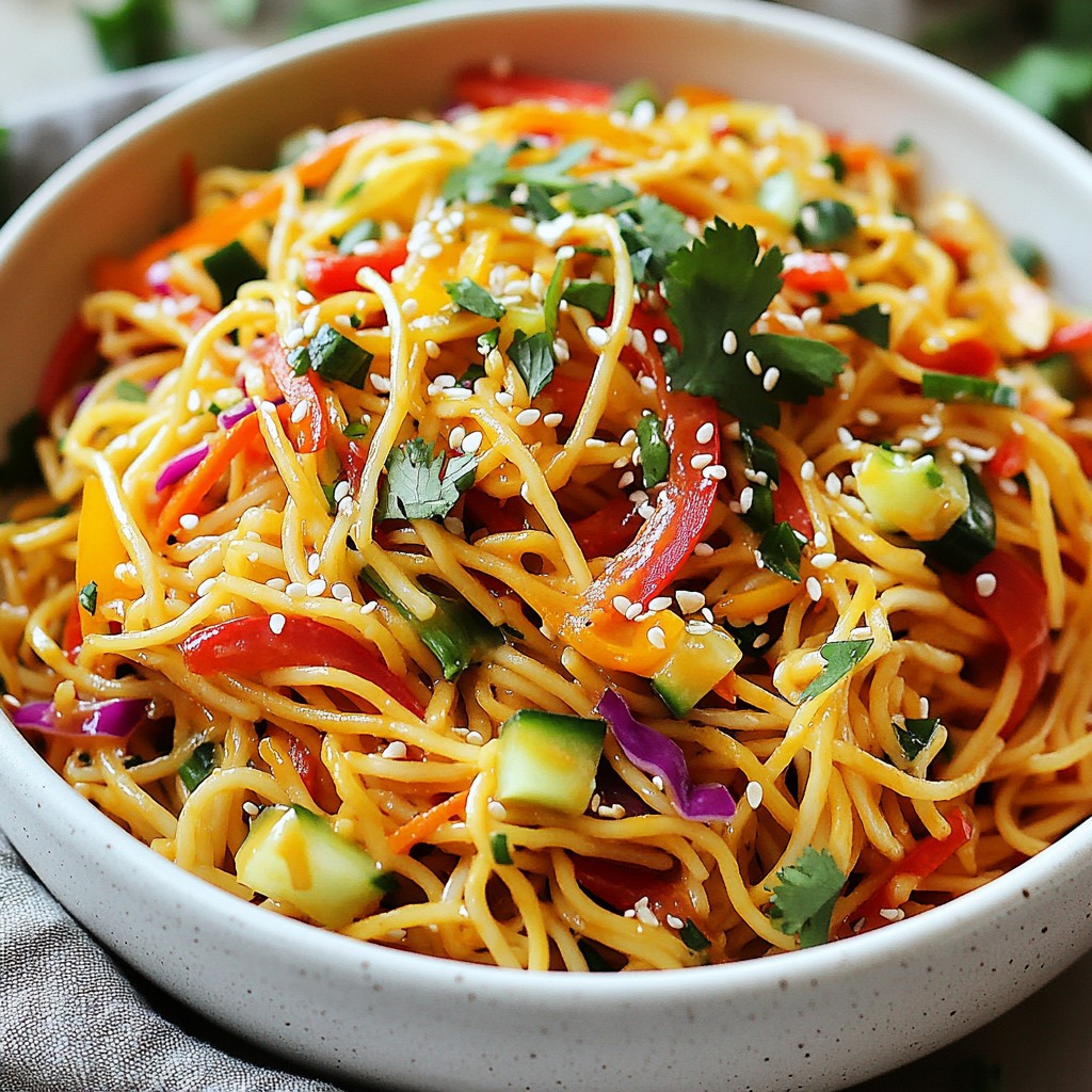 Spicy Peanut Noodle Salad Flavorful and Easy Recipe