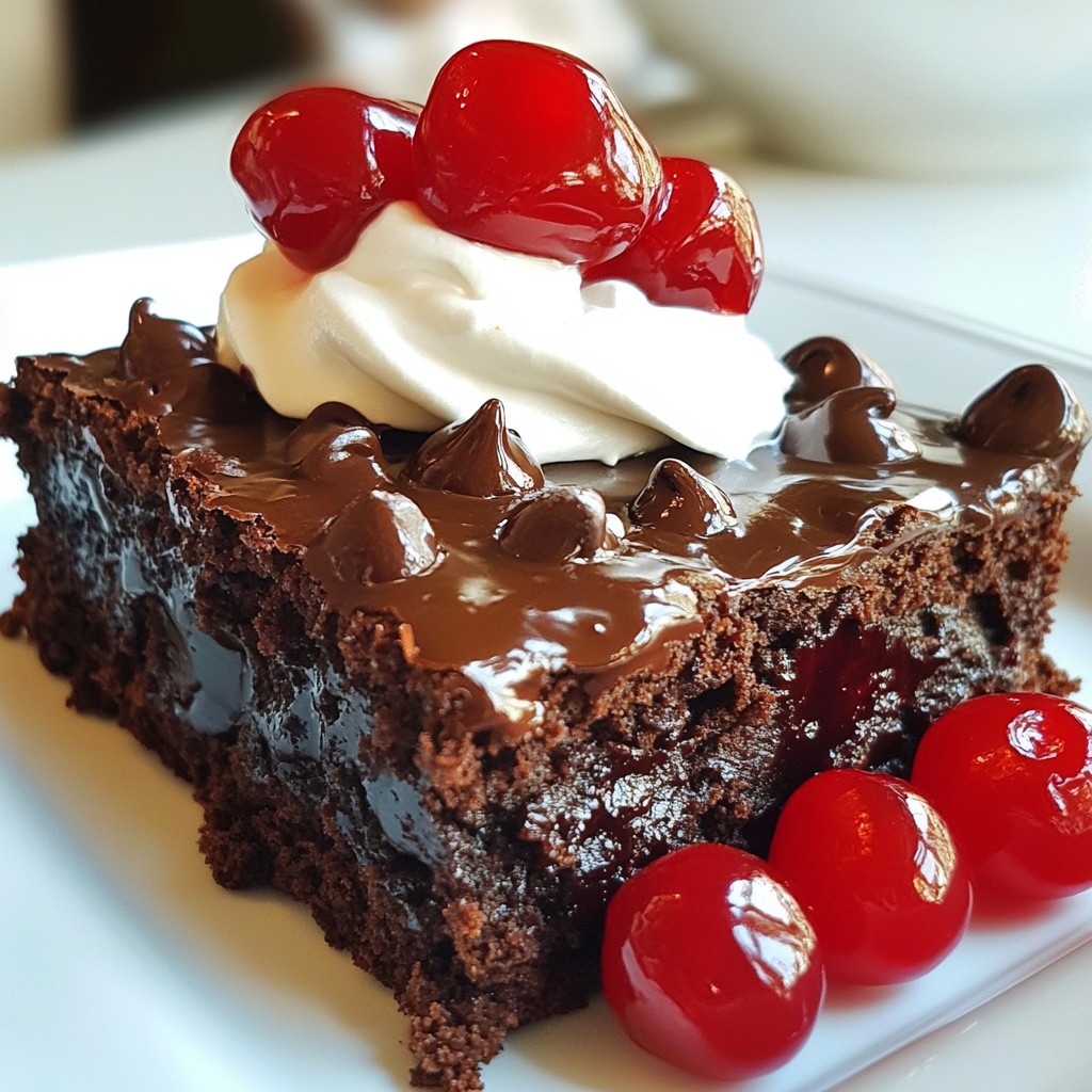 Chocolate Covered Cherry Brownies Irresistible Delight