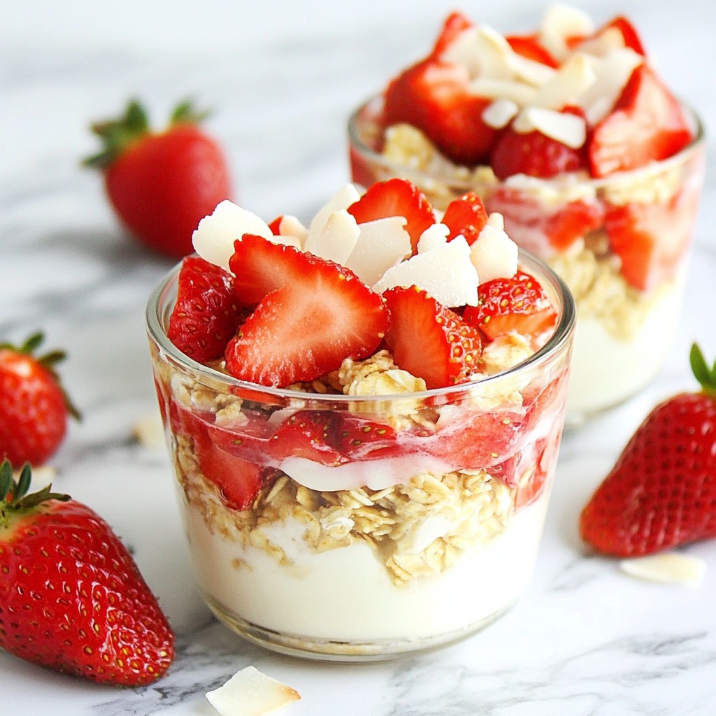 Strawberry Coconut Overnight Oats Delightful Recipe
