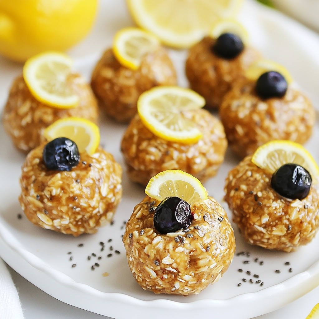 Lemon Blueberry Energy Bites Quick and Easy Snack