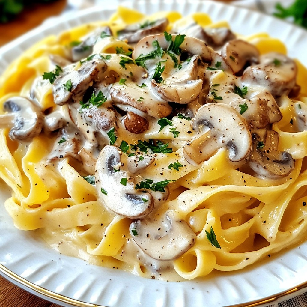 Vegan Mushroom Stroganoff Simple and Flavorful Recipe