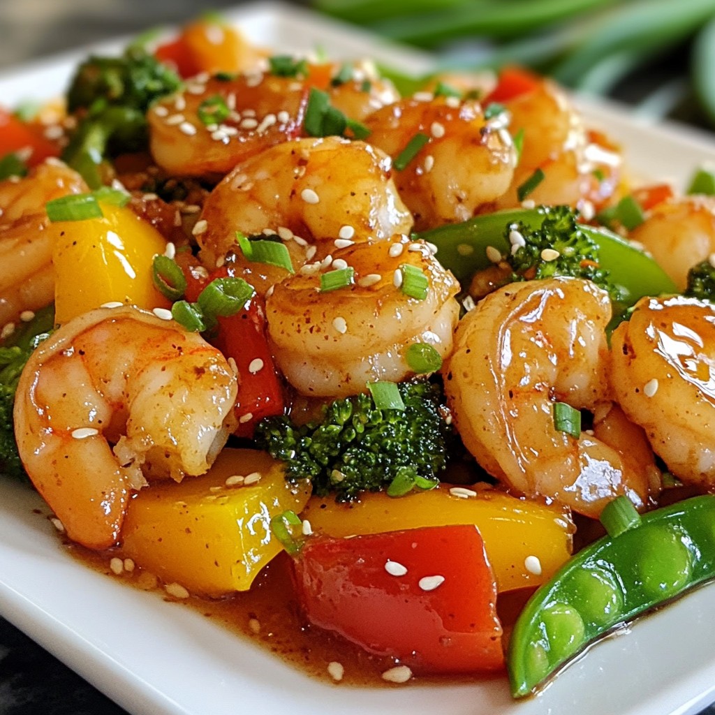 Honey Garlic Shrimp Stir Fry Easy and Tasty Recipe