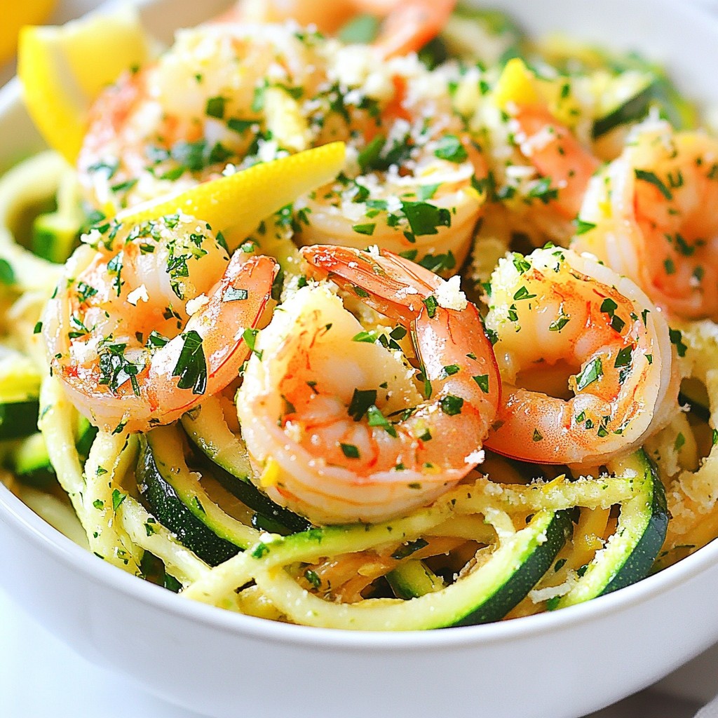 Lemon Garlic Shrimp Zoodles Quick and Healthy Delight