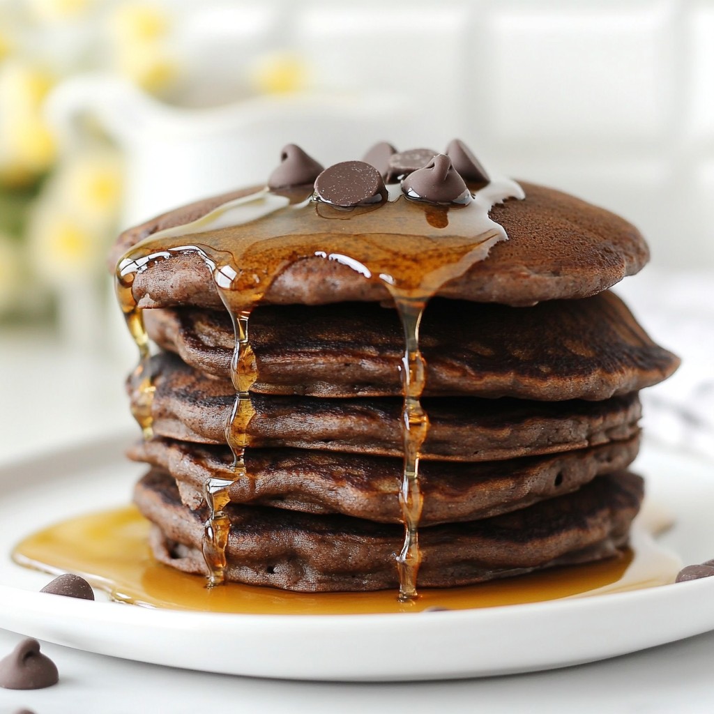 Double Chocolate Protein Pancakes Tasty and Easy Meal