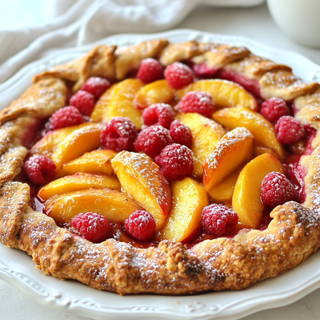 Peach Raspberry Galette Delightful Summer Dessert