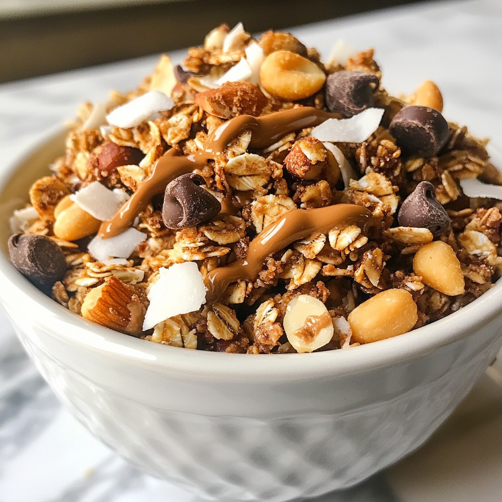 Peanut Butter Chocolate Granola Tasty and Easy Recipe