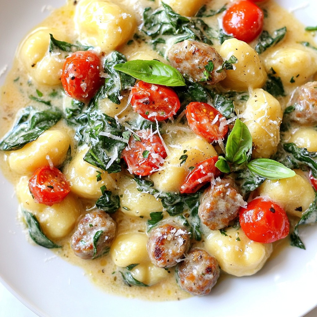 Creamy Tuscan Sausage Gnocchi Flavorful Dinner Idea