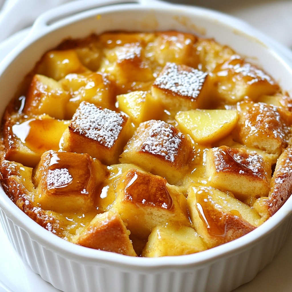 Caramel Apple Bread Pudding Delightful Sweet Treat