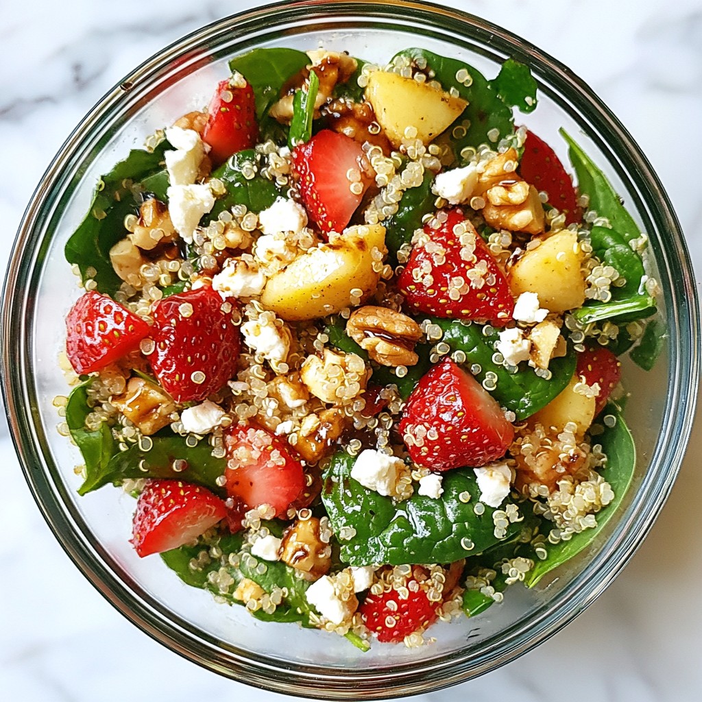 Strawberry Spinach Quinoa Salad Fresh and Tasty Dish