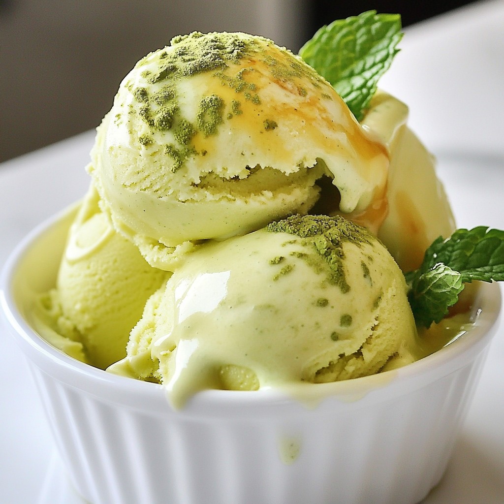 Matcha Green Tea Ice Cream Creamy and Refreshing Treat