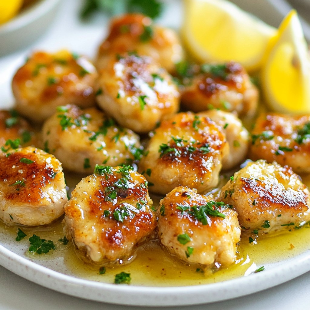 Garlic Butter Chicken Bites Savory and Quick Recipe