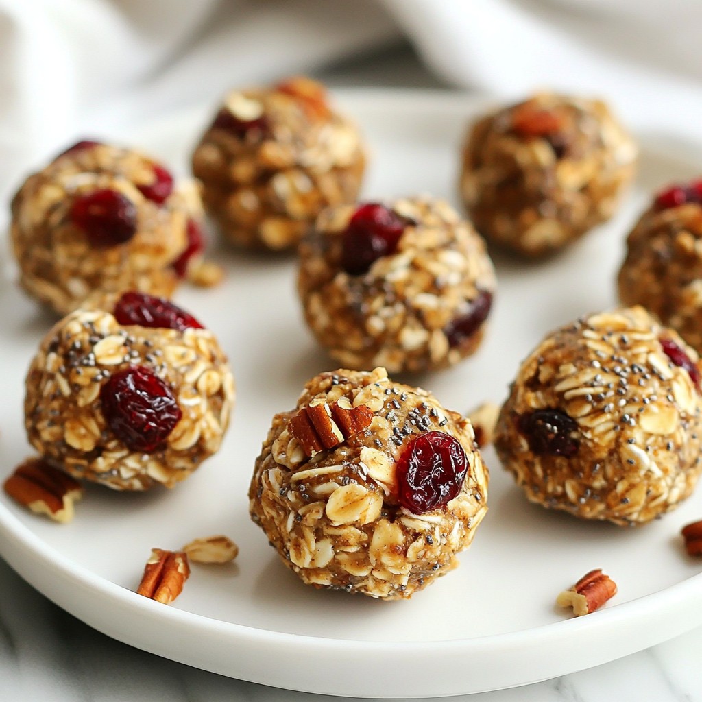 Cranberry Pecan Energy Bites Healthy Snack Delight