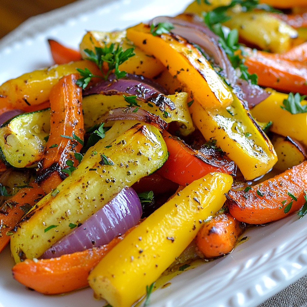 Garlic Herb Roasted Vegetables Simple and Flavorful Dish
