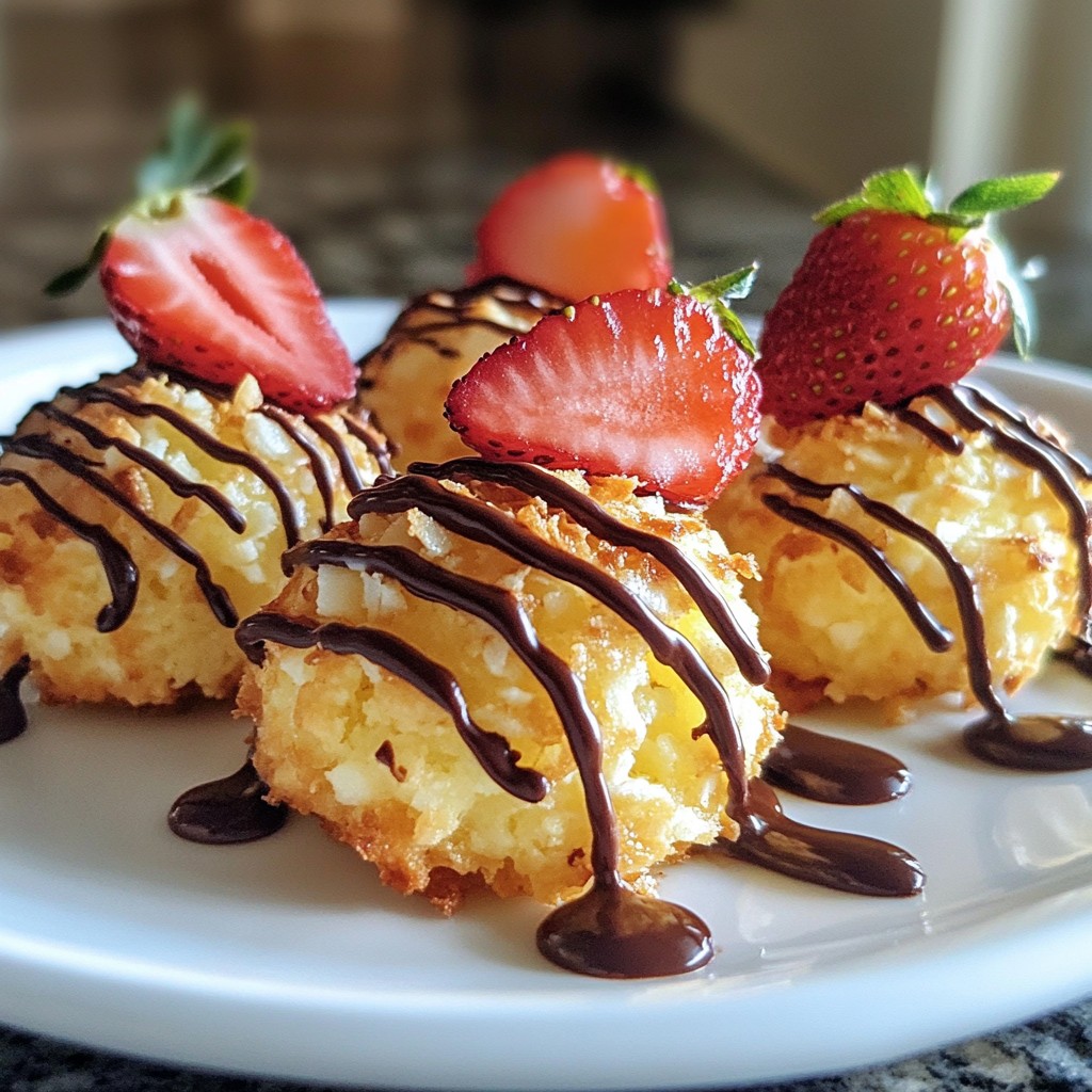 Strawberry Coconut Macaroons Delightful Easy Treat