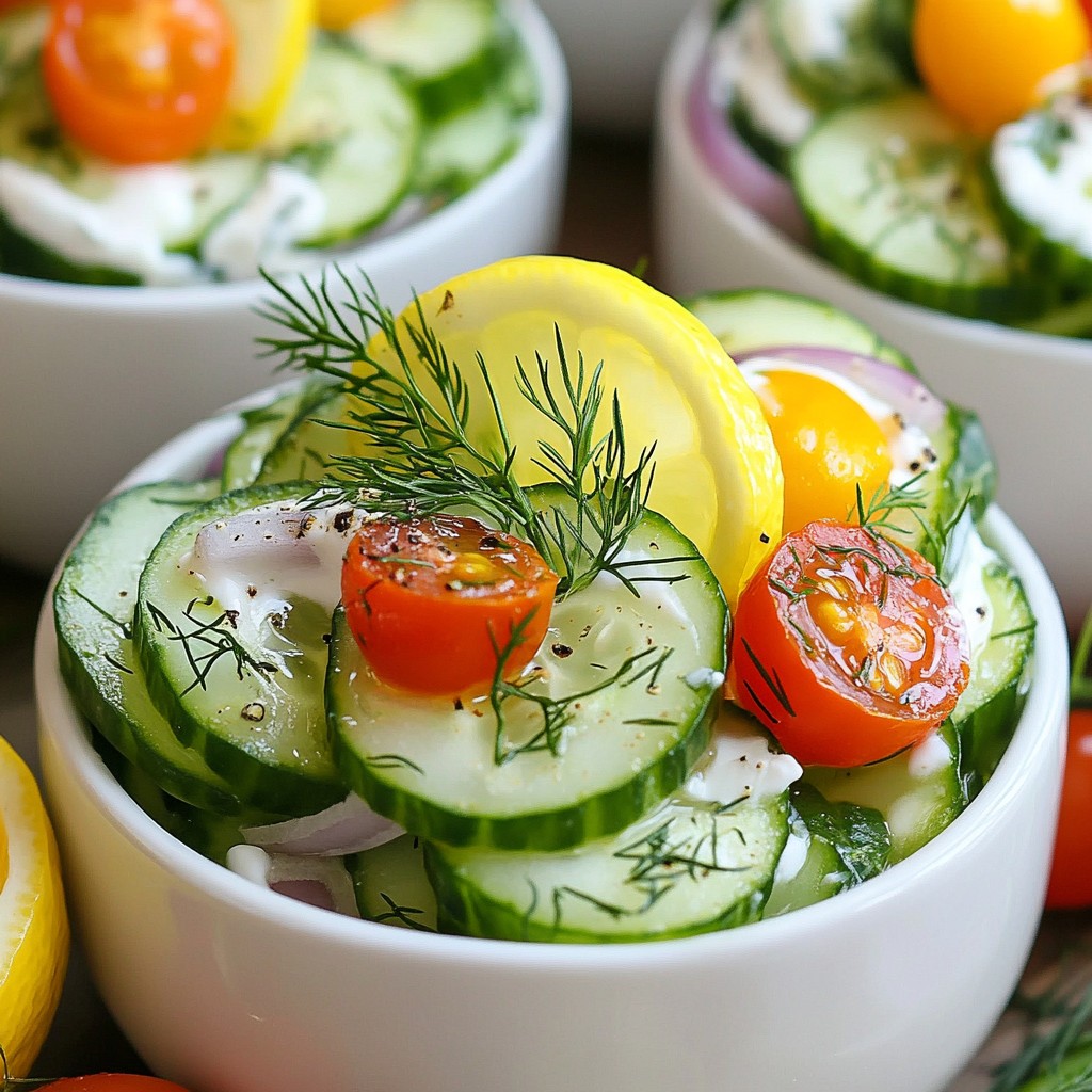 Lemon Dill Cucumber Salad Crisp and Refreshing Meal